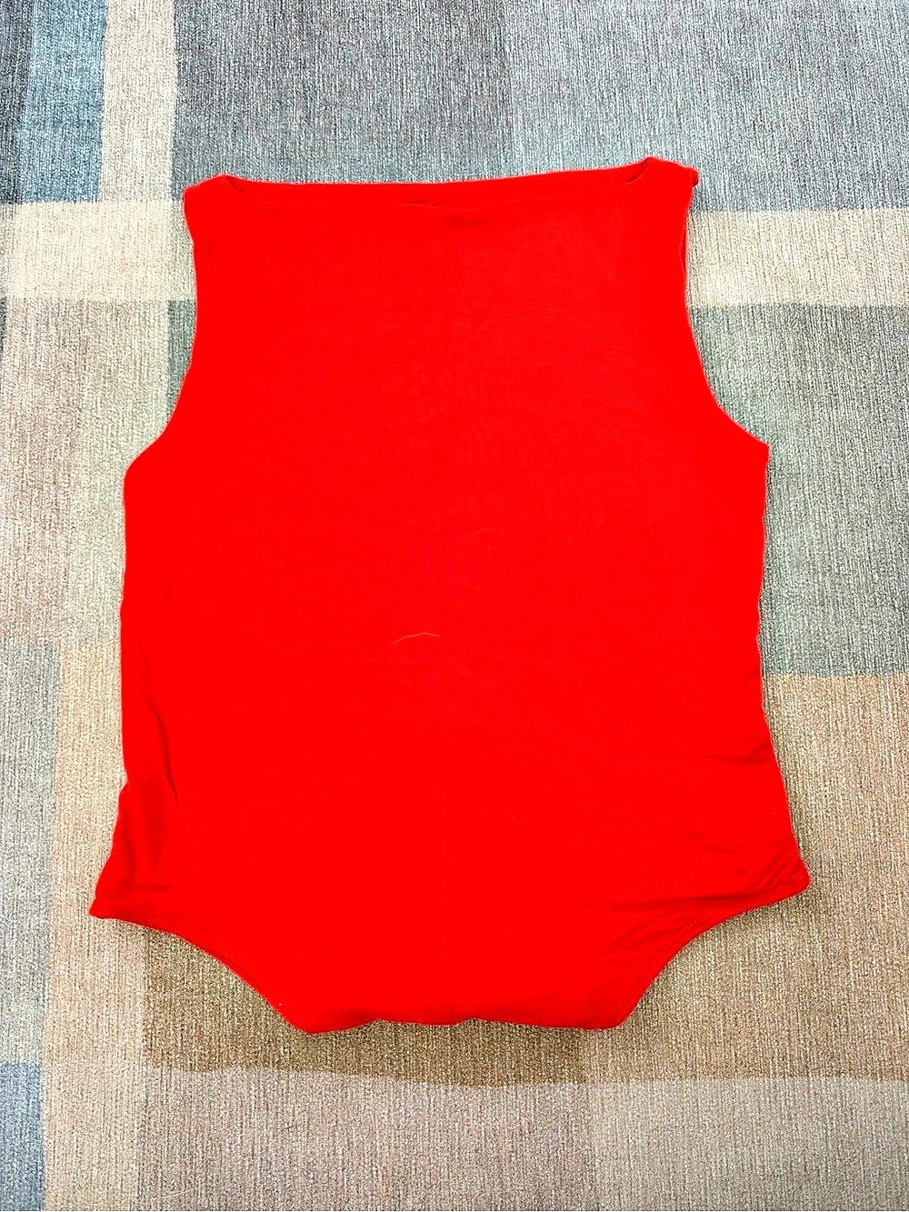 a new day Sleeveless Boatneck Bodysuit Red
